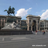 milano, piazza del duomo